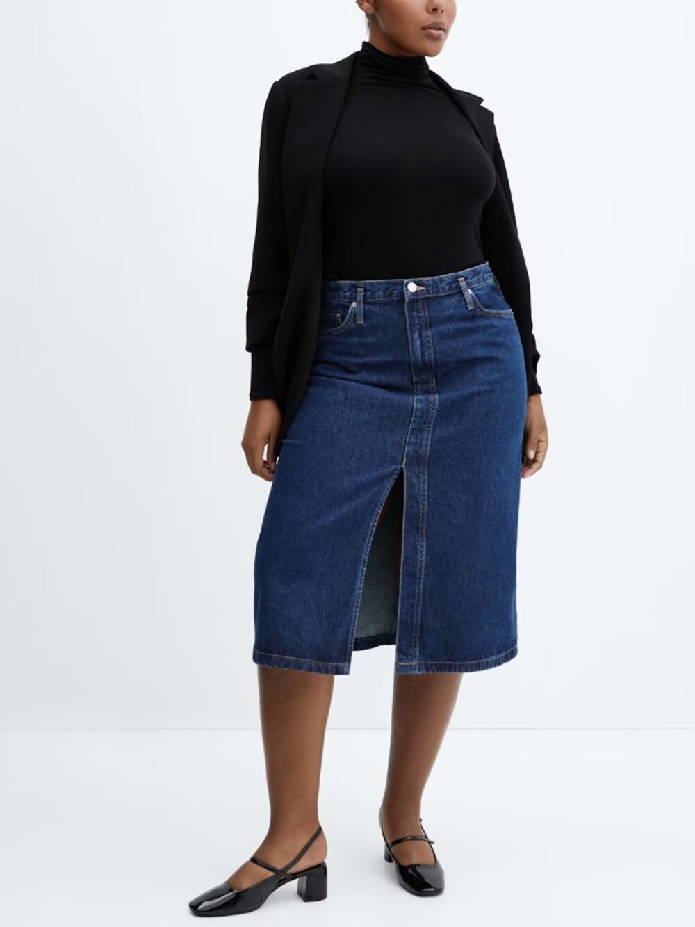 NWT Mango Denim Skirt Plus Size XXL
